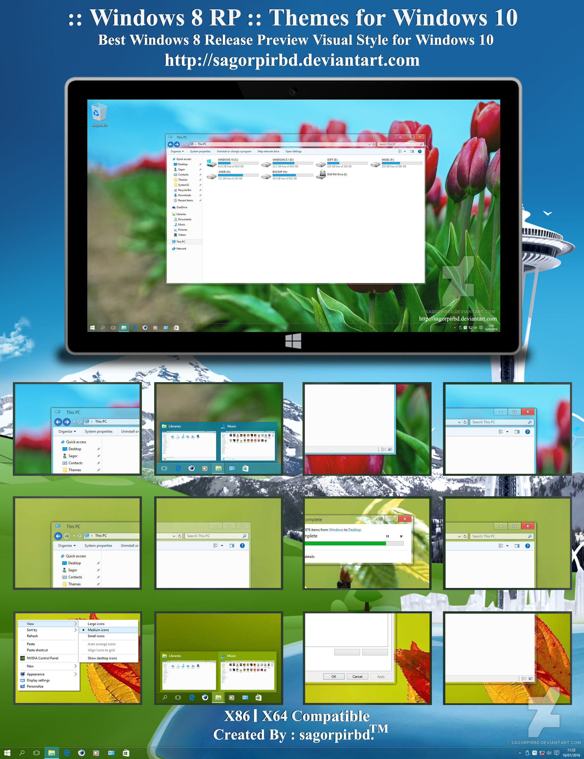 Windows 10 1803 themes deviantart